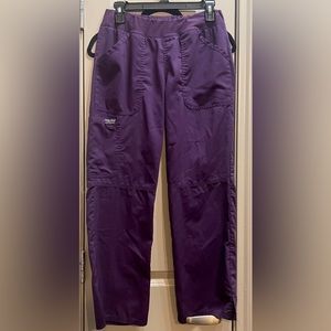Women's Size small petite purple (grape) scrub pants
